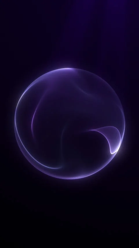 Luminous purple core made of blured digital waves on a dark background. Fut.. Stock Footage 334421525