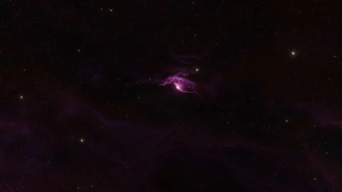 Luminous purple nebula of outer space,Digitally generated animation,8k video Stock Footage 219980090