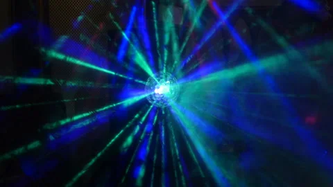 Luminous rays of different colors Stock Footage 89153266
