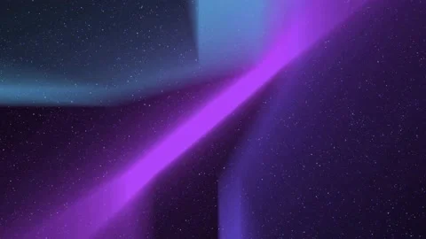 Luminous rays rotate against the background of the starry sky Stock Footage 167363467