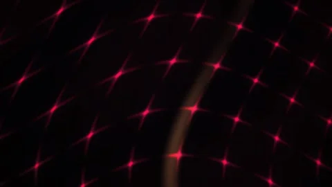 Luminous Red Node Network Warping Through Deep Space Animation Stock Footage 343729513