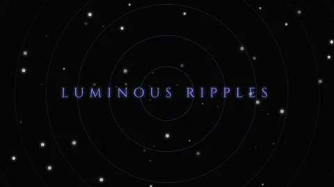 Luminous ripples effect: Abstract glowing wave patterns background for ener.. Video stock 337655685