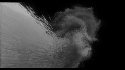 Luminous smoke explosion with particle j... | Stock Video | Pond5