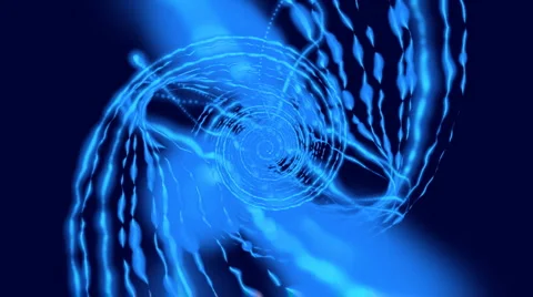 Luminous spiral blu Stock Footage 923821