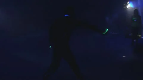 Luminous Sticks Dance 1 스톡 동영상 20502158