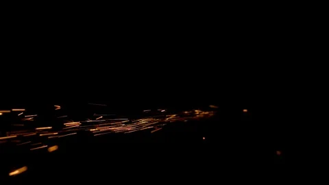 Luminous tail of a comet on a black background Stock Footage 91396950