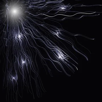 Luminous tapes. Light effect Stock Illustration