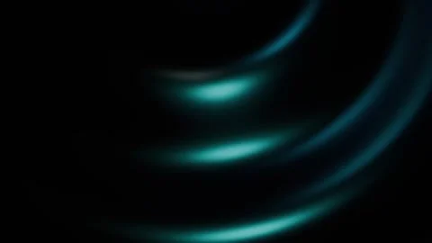 Luminous Teal Concentric Circles Mesmerizing Fluid Motion Loopable Abstract.. Stock Footage 345252095