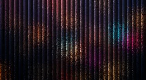 Luminous Textured Panels: Abstract Vertical Stripes with Vibrant Color Glow Stock Illustration