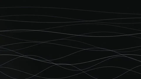 Luminous thin white wavy lines seamless loop motion background Stock Footage 347637501