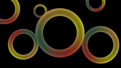 Luminous Torus Loop  Abstract Digital Energy Ring Background Vídeos de archivo 331423006