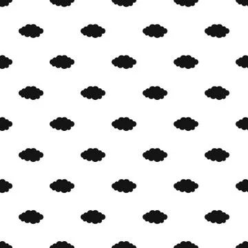 Luminous translucent cloud pattern seamless vector Illustrazione stock