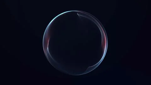 Luminous transparent sphere with smooth light edge and sleek sci fi atmosph.. Stock Illustration