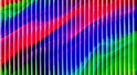 Luminous Vertical Bars Intersecting Vibrant Swirling Gradients Illustrazione stock
