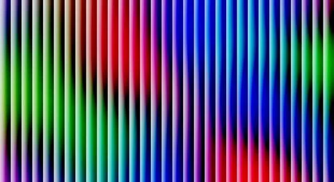 Luminous Vertical Columns Flowing in a Vibrant Rainbow Gradient Stock Illustration