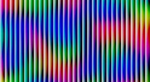 Luminous Vertical Prisms Creating a Rhythmic Symphony of Gradient Rainbow C.. Illustrazione stock