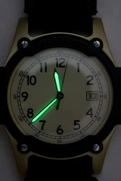 Luminous Watch Hands Stock Photos