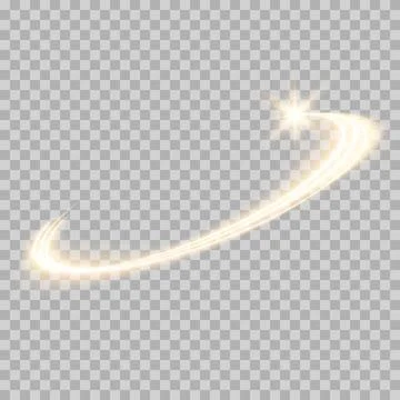 Luminous white lines of speed. Light glowing effect. Abstract motion lines Ilustração Stock