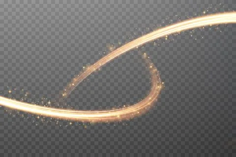 Luminous white lines of speed. Light glowing effect. Abstract motion lines Stock Illustration
