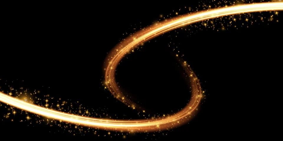 Luminous white lines of speed. Light glowing effect. Abstract motion lines Stock Illustration