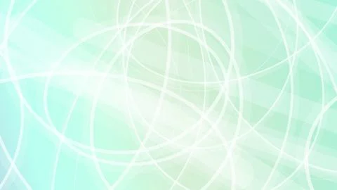 Luminous white network loops over mint and aqua gradients create a gentle f.. Stock Illustration