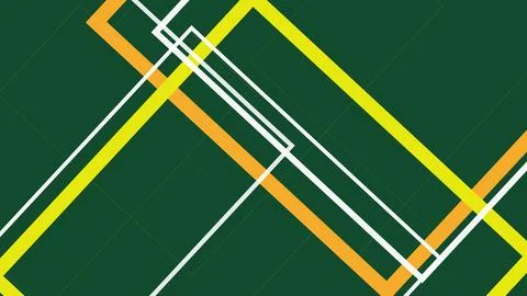 Luminous yellow and orange paths intersect with fine white frames over deep.. Ilustração Stock