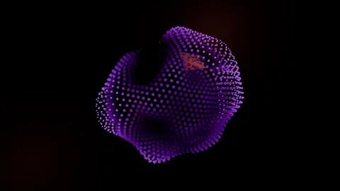 The Lumisphere glow light geometry background loop Stock Footage 327511322