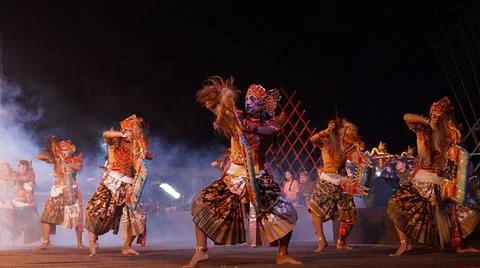 Lumping horse dance Stock Photos
