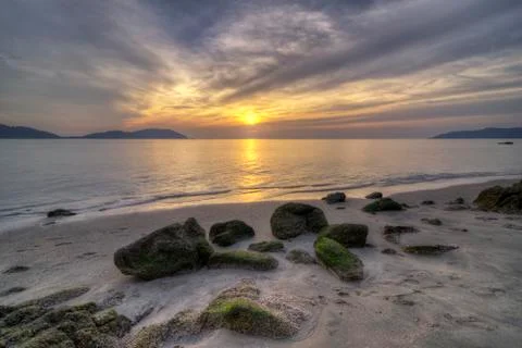 Lumut sunset Stock Photos
