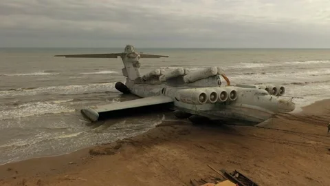 Lun-class ekranoplan Video stock 142331958