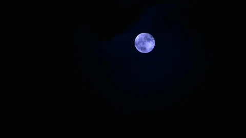 LUNA E NUVOLE Stock Footage