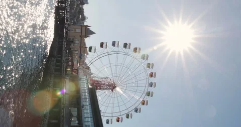 Luna Park 4k vertical video Stock Footage 114302765