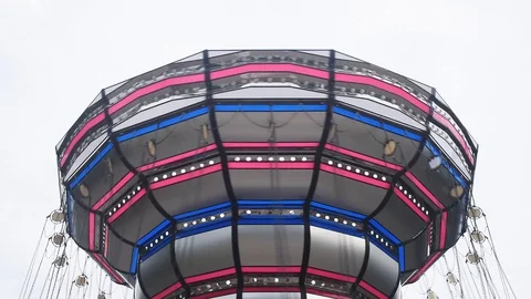 Luna Park Carousel Stock Footage 87829230