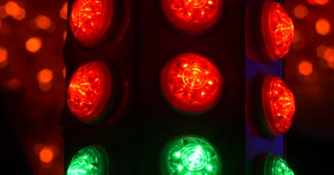 Luna park disco lights Video stock 55624175