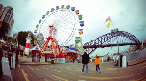 Luna Park Timelapse Stockbeeldmateriaal 41298491