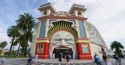 Luna park timelapse  Vídeo Stock 85251963
