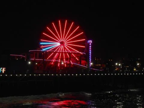 Lunapark lights Stock Photos