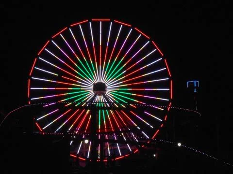 Lunapark lights Stock Photos