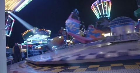 Lunapark slowmotion Stock Footage 84611984