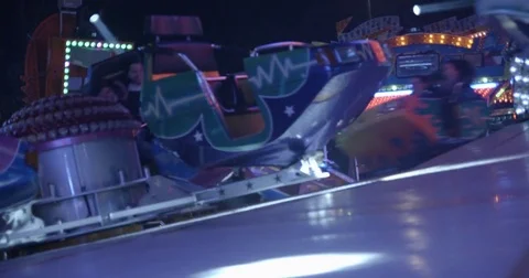 Lunapark slowmotion Stock Footage 84616958