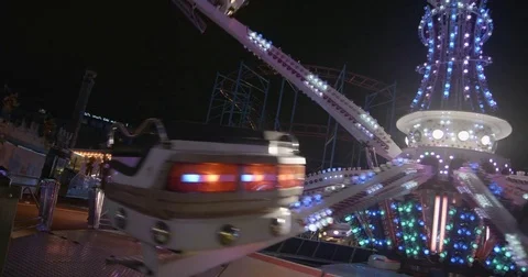 Lunapark slowmotion Stock-Footage 84618649