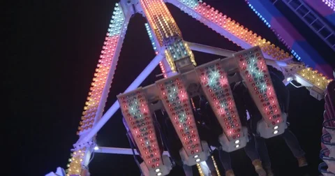Lunapark slowmotion Stock Footage 84632376