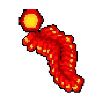 Lunar chinese firecracker pixel art vector illustration Stock Illustration