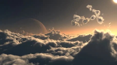 Lunar Clouds HD 720p 20 Video stock 24444970