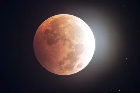 Lunar Eclipse 2021 Stock Photos