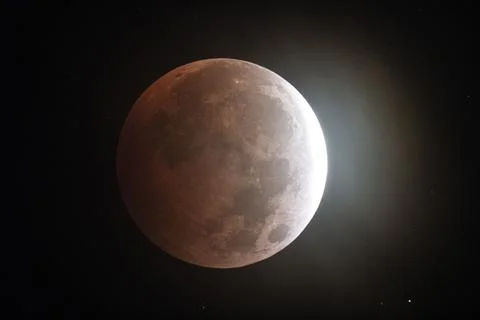 Lunar Eclipse 2021 Stock Photos