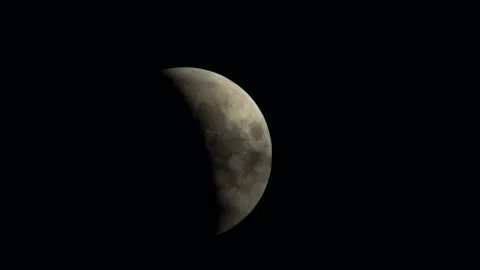 Lunar Eclipse on 28 of July 2018 Stock Footage 92928512
