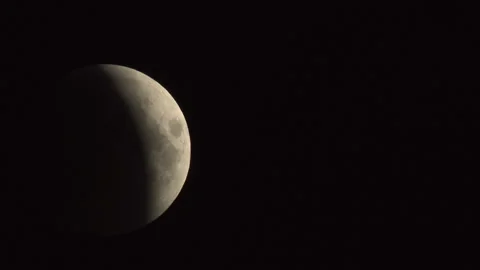 Lunar Eclipse on 28 of July 2018 Stock Footage 92928584