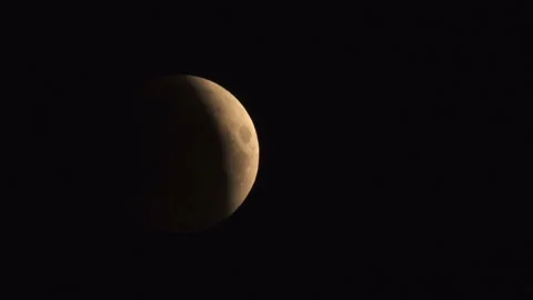 Lunar Eclipse on 28 of July 2018 Stock Footage 92928691