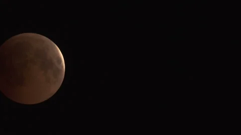 Lunar Eclipse on 28 of July 2018 Stock Footage 92928746
